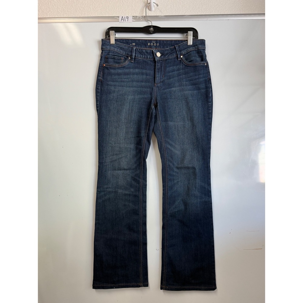 White House Black Market The Boot Dark Wash Bootcut Jeans Sz 2S